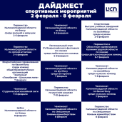 Дайджест спортивных мероприятий 2-8 февраля 1
